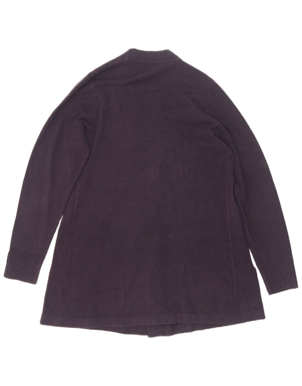 Marks & Spencer Womens Longline Cardigan Sweater UK 12 Medium Navy Blue