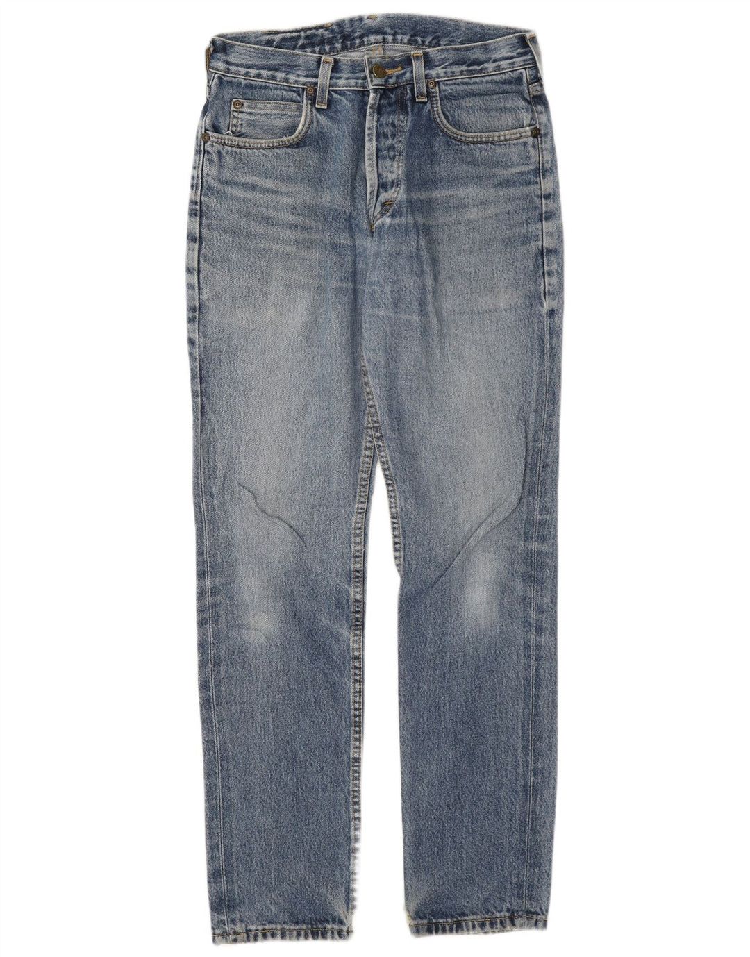 Lee Mens Straight Jeans W29 L32 Blue Cotton