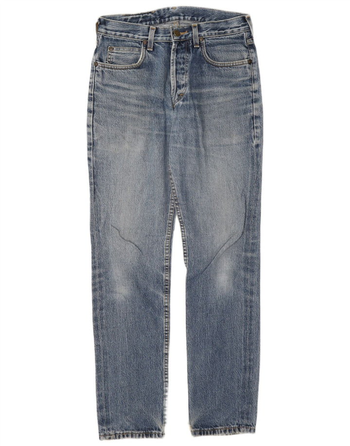 Lee Mens Straight Jeans W29 L32 Blue Cotton