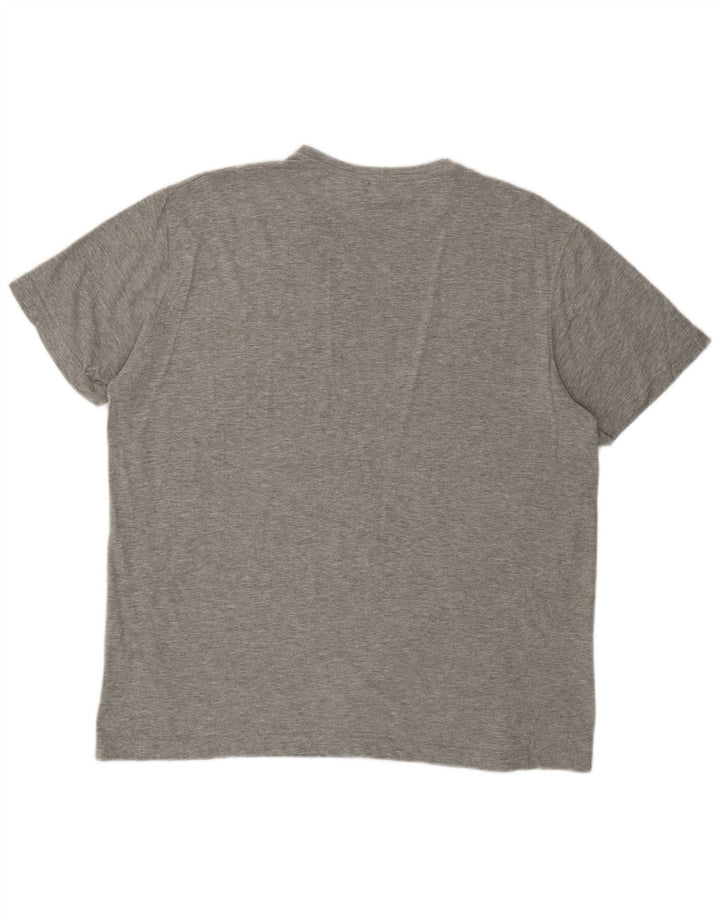 KAPPA Womens Graphic T-Shirt Top UK 18 XL Grey Cotton