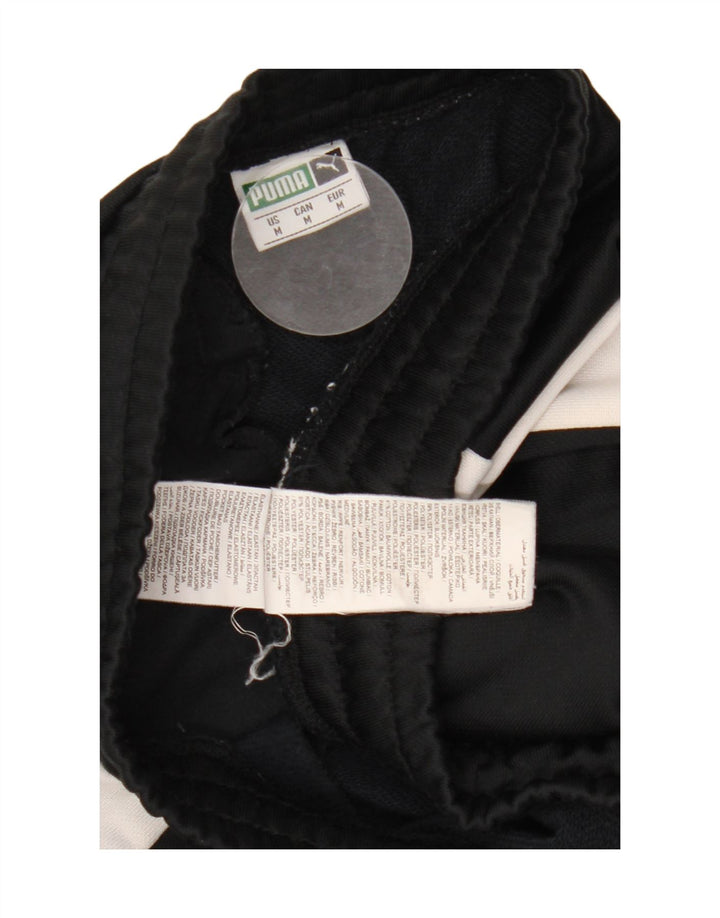 Puma Mens Tracksuit Trousers Joggers Medium Black Colourblock Polyester