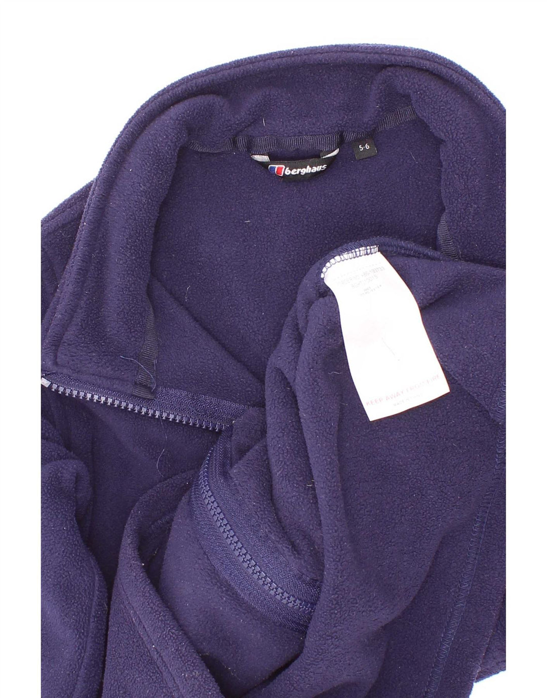 Berghaus Boys Liner Fleece Jacket 5-6 Years Navy Blue Polyester