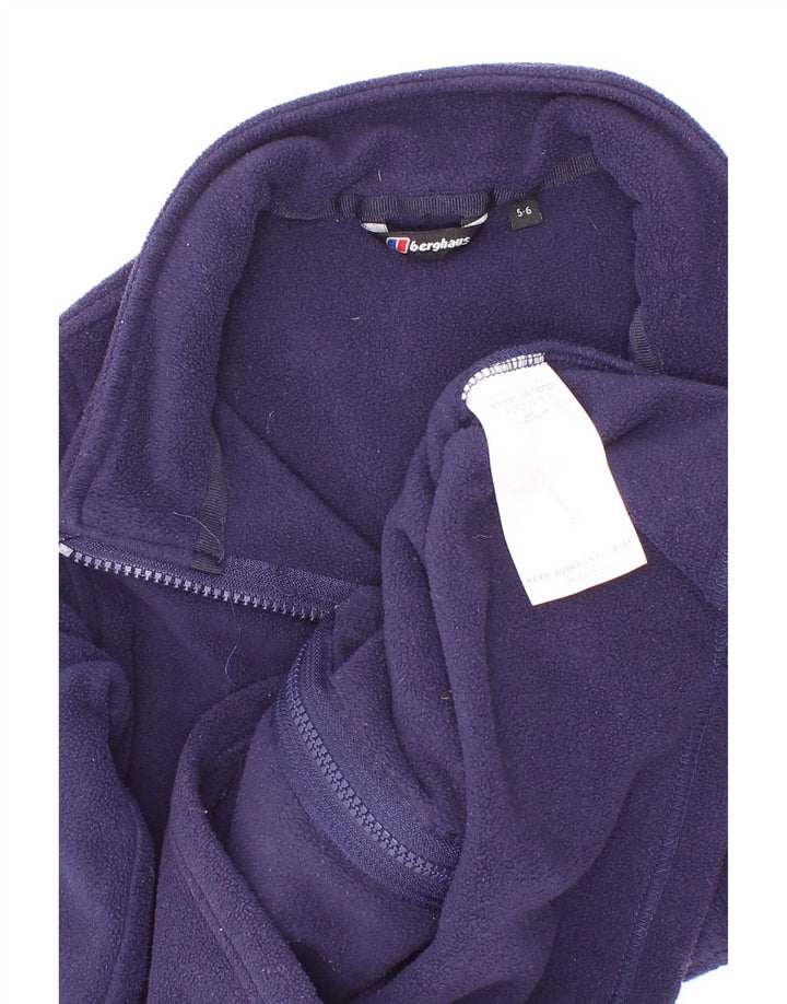 Berghaus Boys Liner Fleece Jacket 5-6 Years Navy Blue Polyester