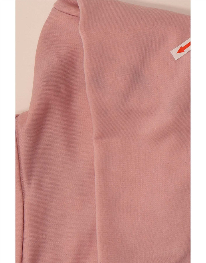 Fila Womens Graphic Tracksuit Top Jacket UK 14 Medium Pink Colourblock