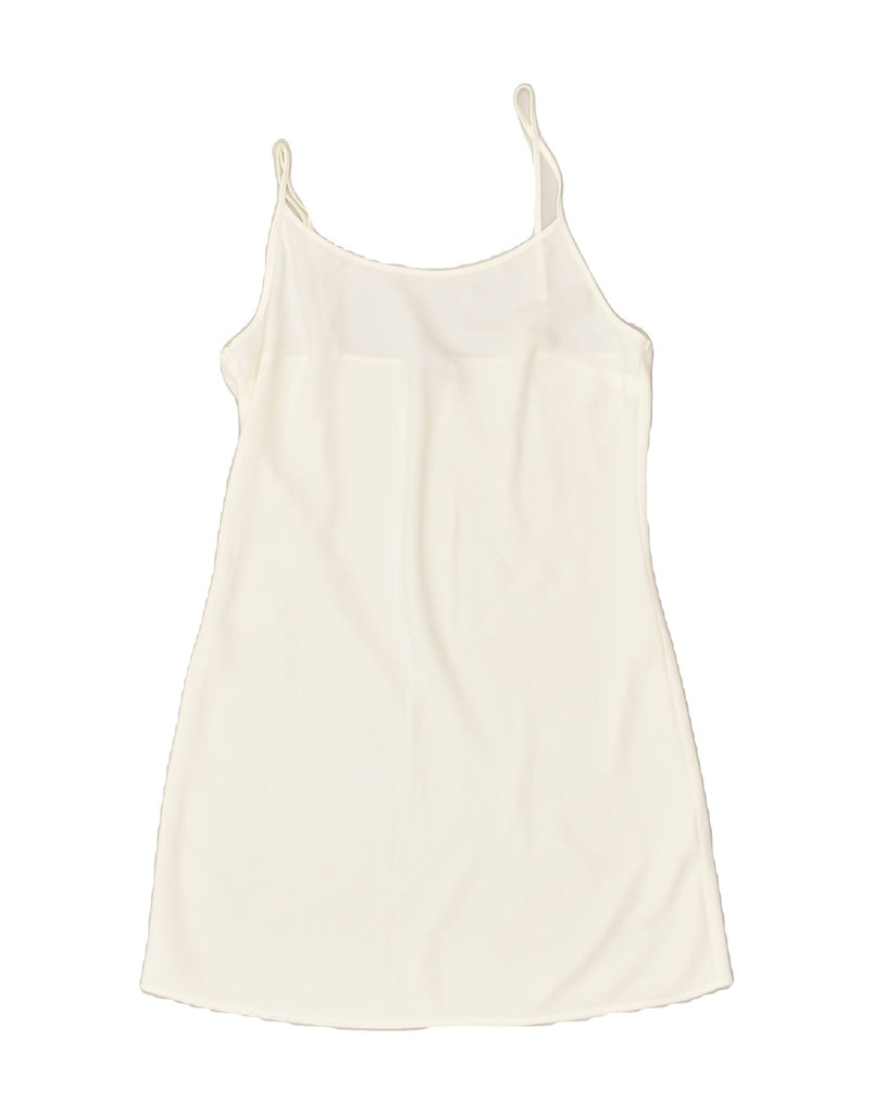 LIU JO Womens Slip Dress UK 12 Medium Off White | Vintage Liu Jo | Thrift | Second-Hand Liu Jo | Used Clothing | Messina Hembry 