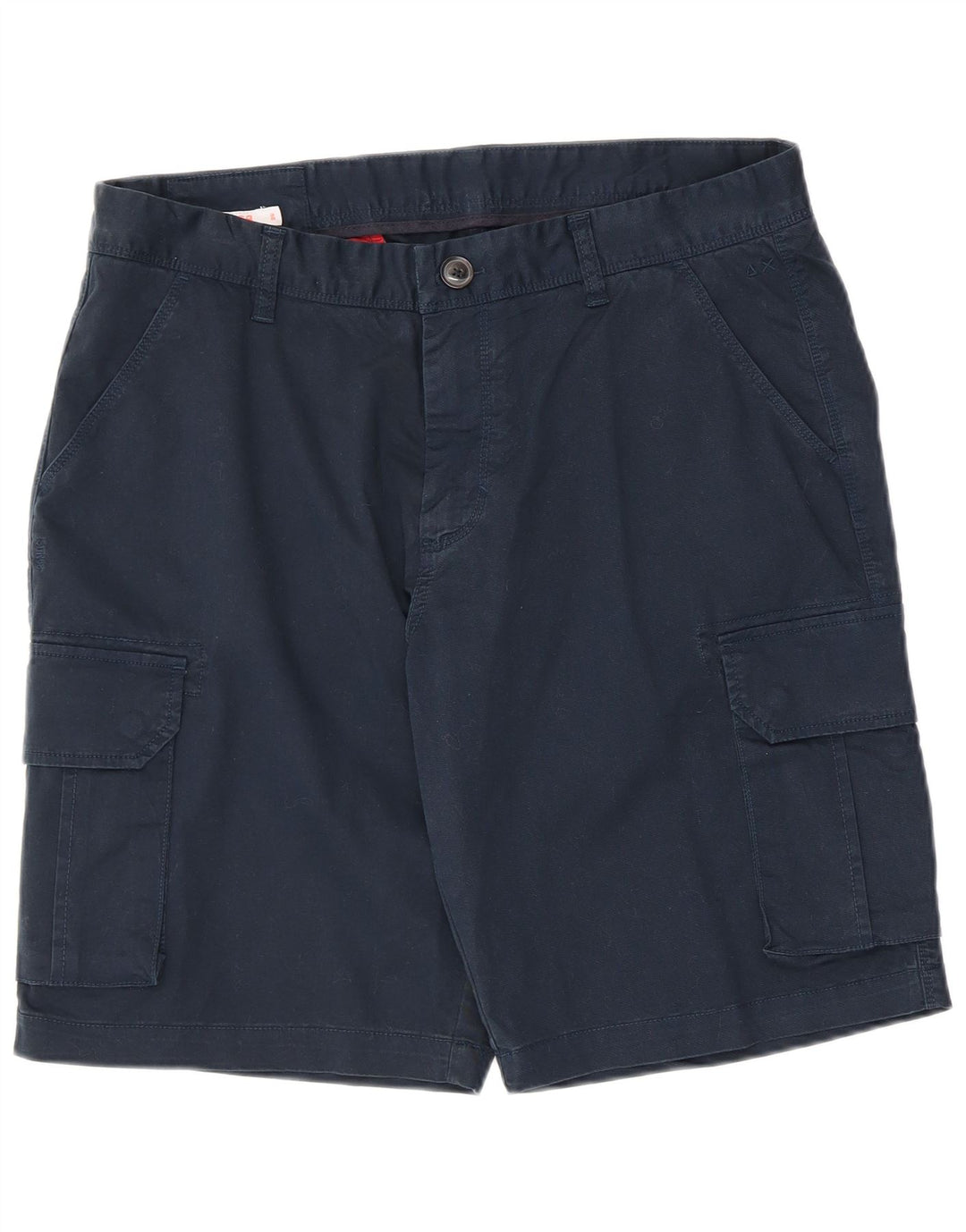 Sun68 Mens Cargo Shorts W36 Large Navy Blue