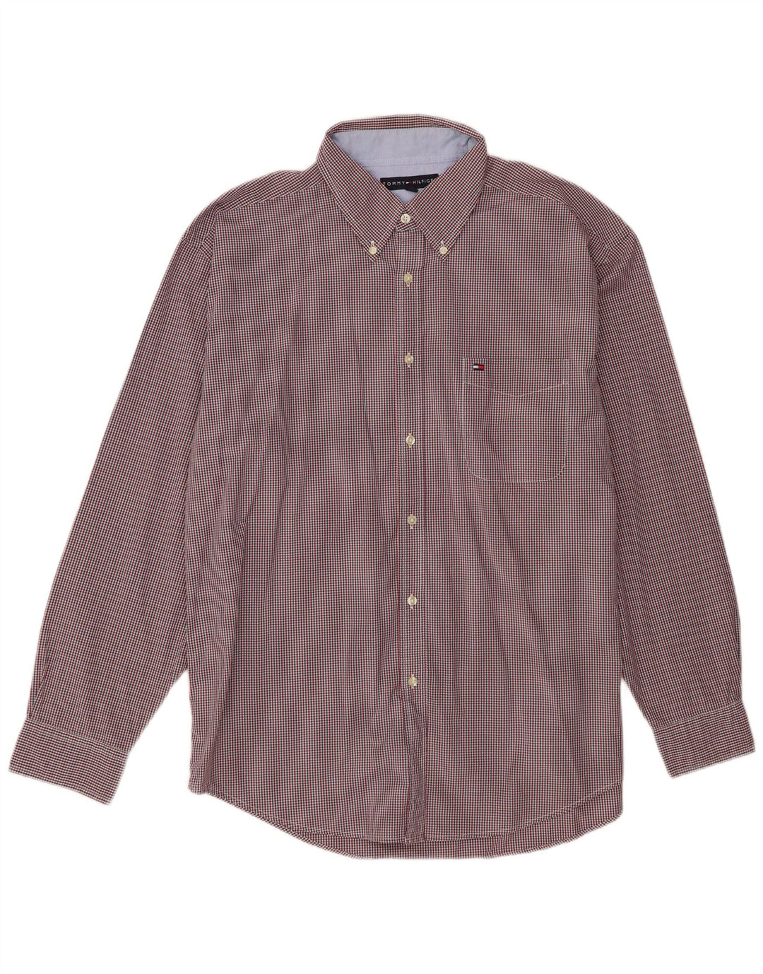 Tommy Hilfiger Mens Shirt XL Multicoloured Gingham Cotton