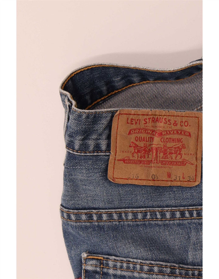 Levi's Womens 516 Bootcut Jeans W31 L34 Blue Cotton