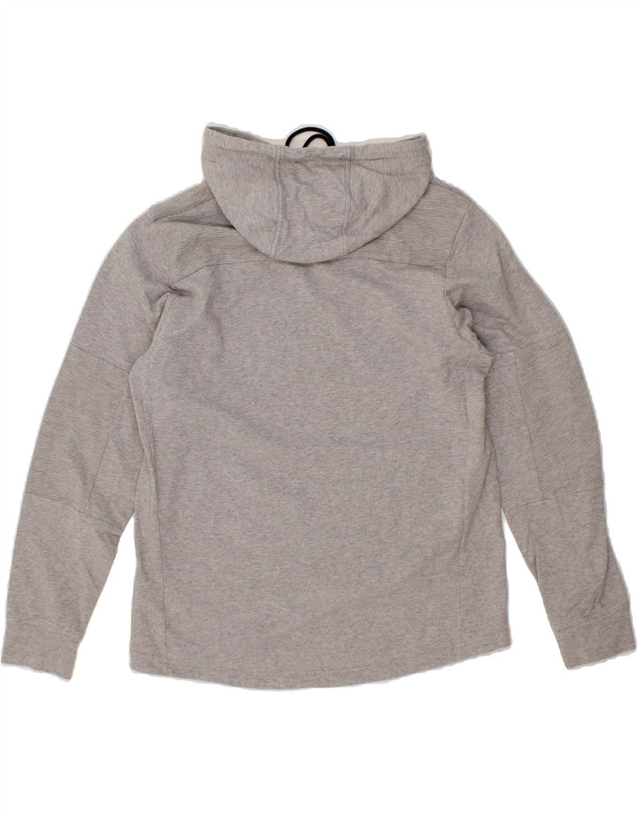 ADIDAS Womens Hoodie Jumper UK 14 Medium Grey Cotton Vintage Adidas and Second-Hand Adidas from Messina Hembry 