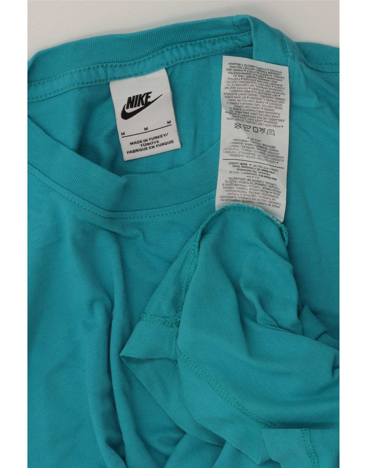 Nike Mens T-Shirt Top Medium Blue Cotton