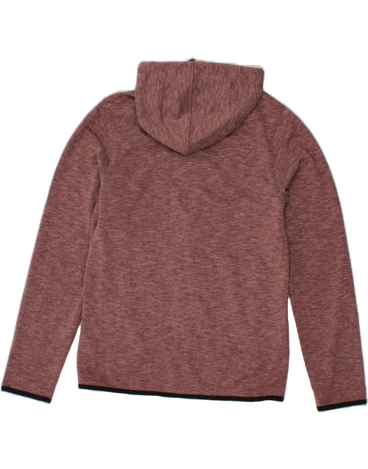 JACK & JONES Mens Zip Hoodie Sweater XS Burgundy Polyester Vintage Jack & Jones and Second-Hand Jack & Jones from Messina Hembry 