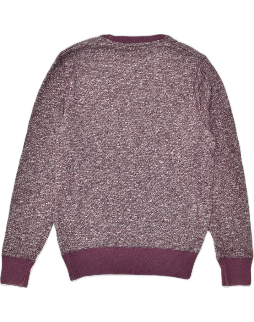 JACK WILLS Mens Sweatshirt Jumper Small Maroon Flecked Cotton | Vintage Jack Wills | Thrift | Second-Hand Jack Wills | Used Clothing | Messina Hembry 