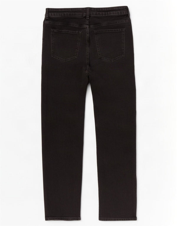 Marks & Spencer Womens The Sienna Straight Jeans UK 14 Medium W30 L26 Black
