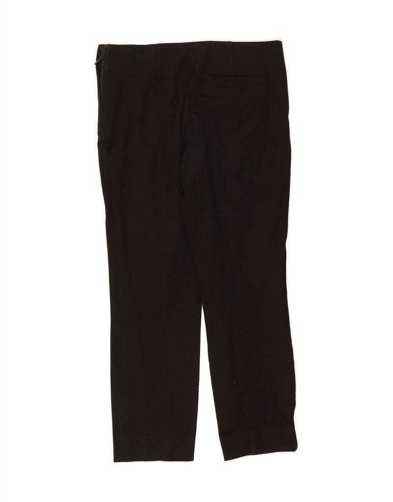 COS Womens Straight Cropped Trousers EU 36 Small W28 L24 Black Cotton Vintage Cos and Second-Hand Cos from Messina Hembry 