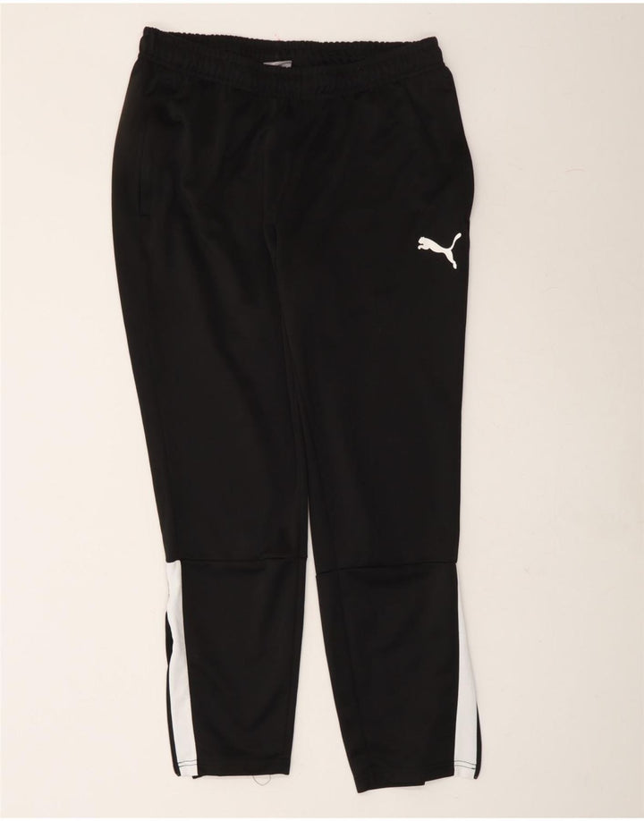PUMA Mens Tracksuit Trousers Large Black Colourblock Polyester Vintage Puma and Second-Hand Puma from Messina Hembry 