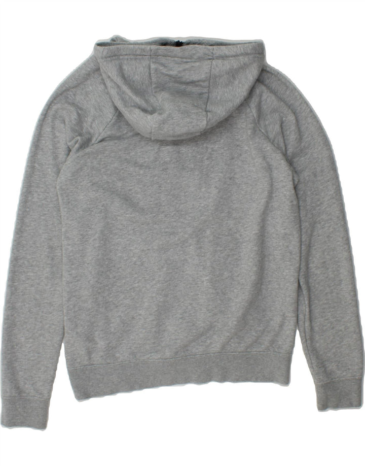 NIKE Womens Oversized Zip Hoodie Sweater UK 10 Small Grey Cotton Vintage Nike and Second-Hand Nike from Messina Hembry 