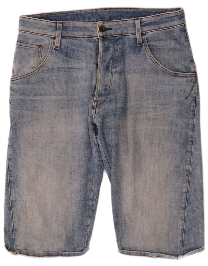 G-Star Mens Denim Shorts W31 Medium  Blue Cotton