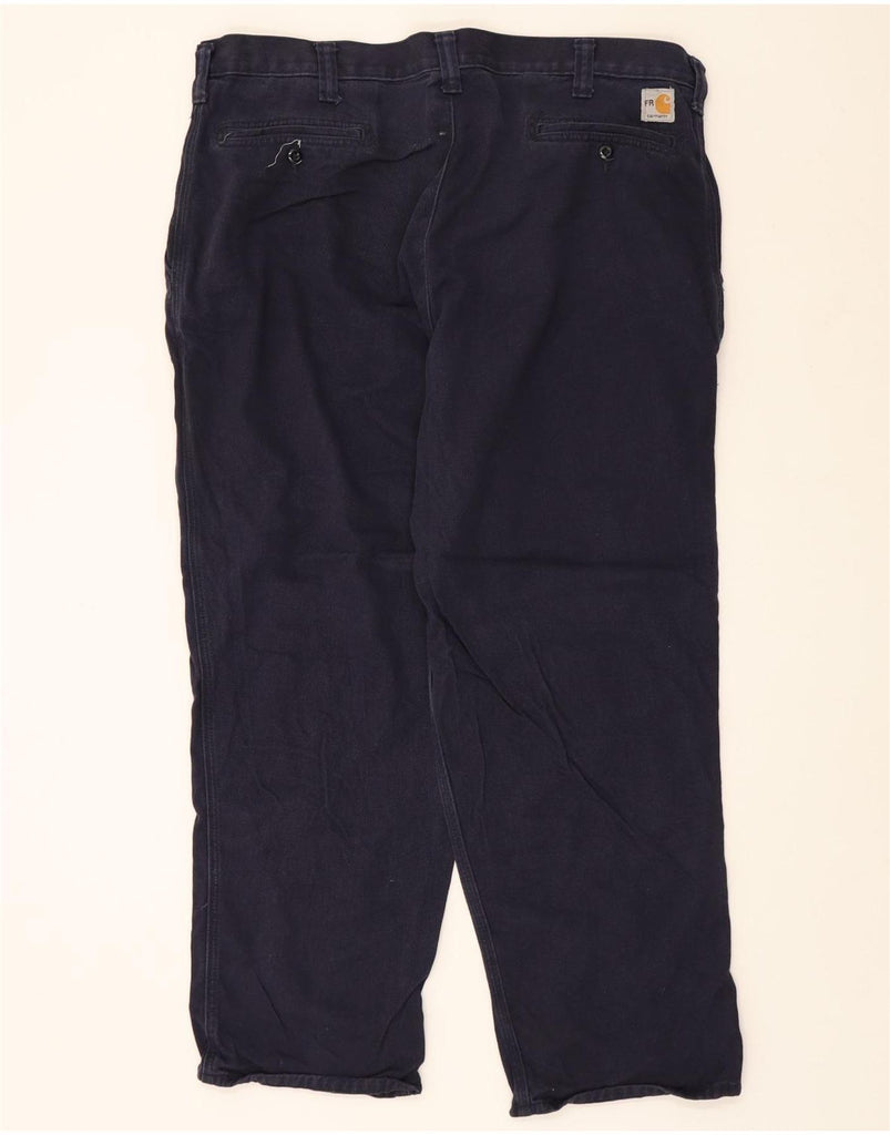 CARHARTT Mens Chino Trousers W40 L30 Navy Blue Cotton Vintage Carhartt and Second-Hand Carhartt from Messina Hembry 
