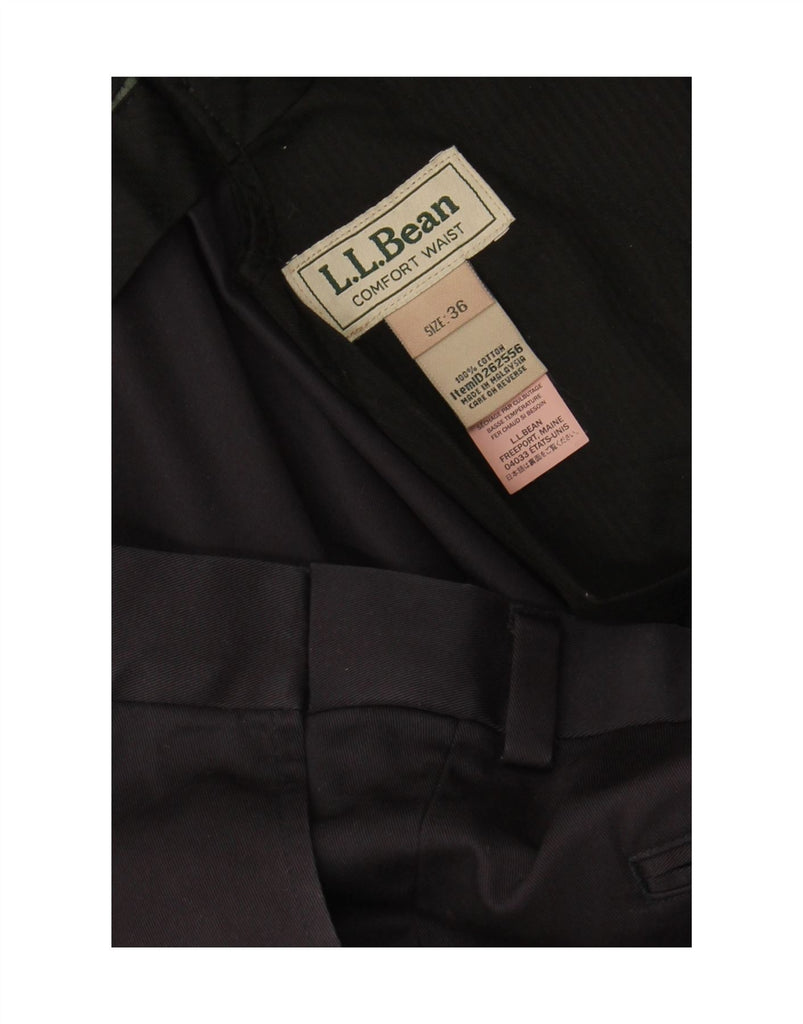 L.L.BEAN Mens Comfort Fit Pegged Chino Trousers W36 L30 Black Cotton Vintage L.L.Bean and Second-Hand L.L.Bean from Messina Hembry 