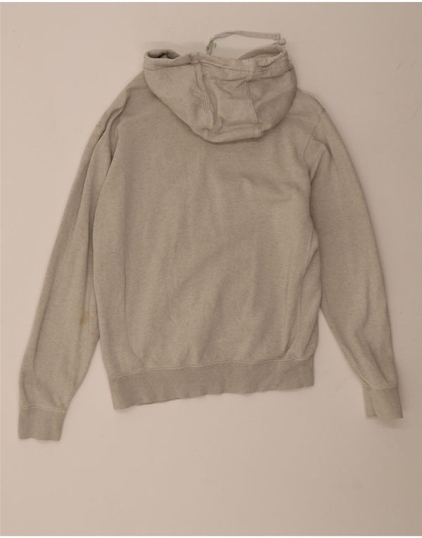 Nike Mens Graphic Hoodie Jumper Small Grey Cotton