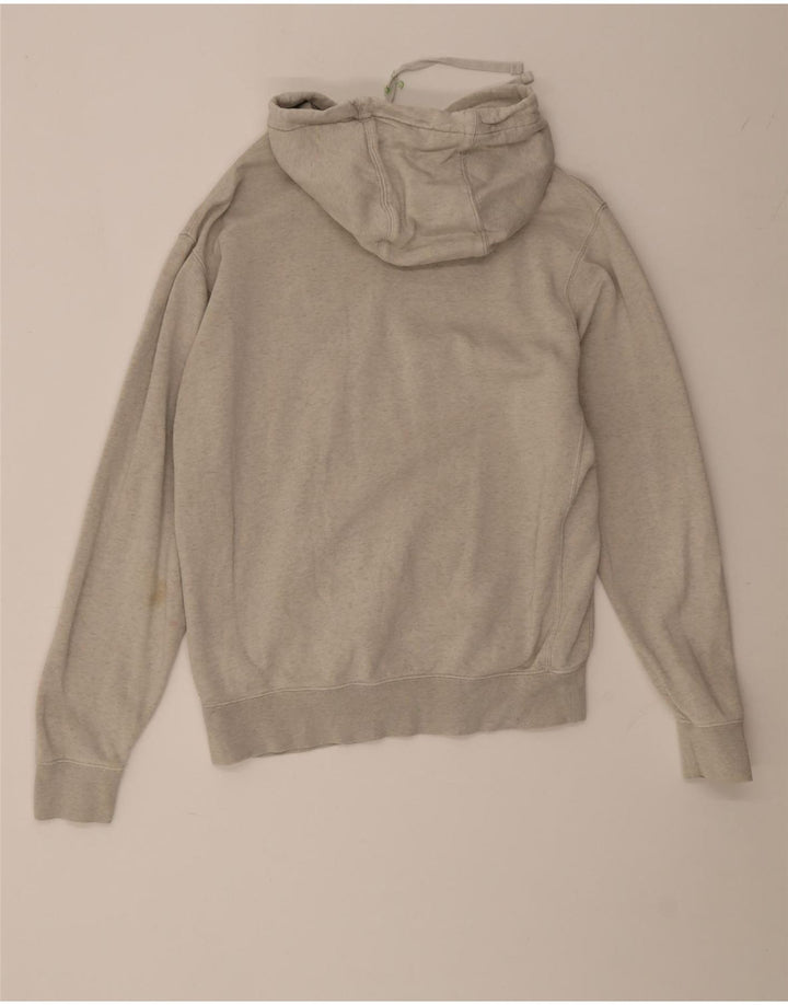 Nike Mens Graphic Hoodie Jumper Small Grey Cotton