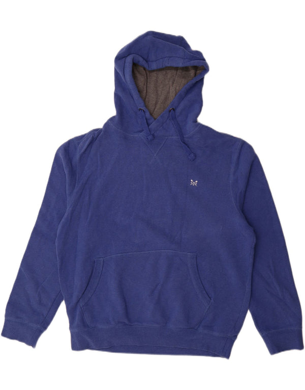 Crew Clothing Mens Hoodie Jumper XL Blue Cotton