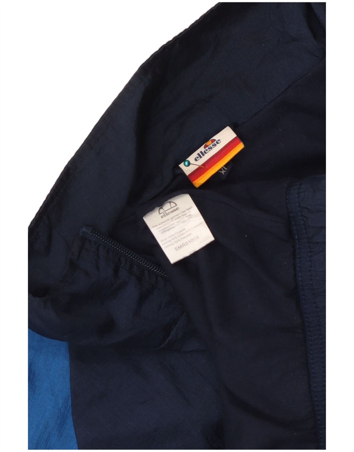 Ellesse Mens Tracksuit Top Jacket XL Blue Colourblock Polyester