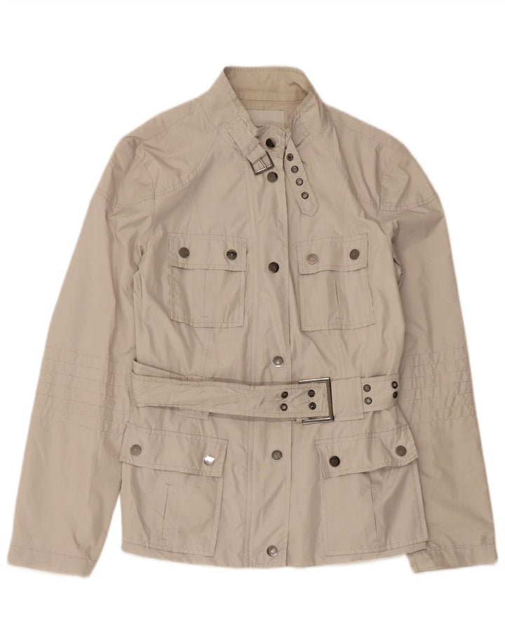 Zara Womens Utility Jacket UK 12 Medium White Polyester
