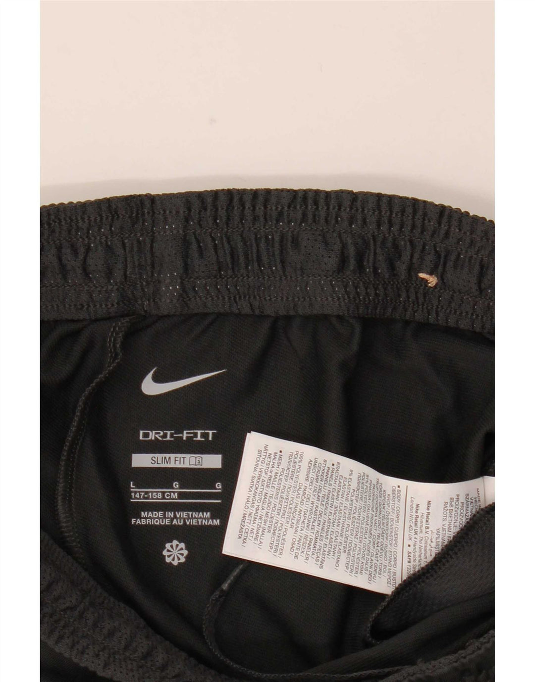 Nike Boys Dri Fit Slim Tracksuit Trousers 12-13 Years Large Grey