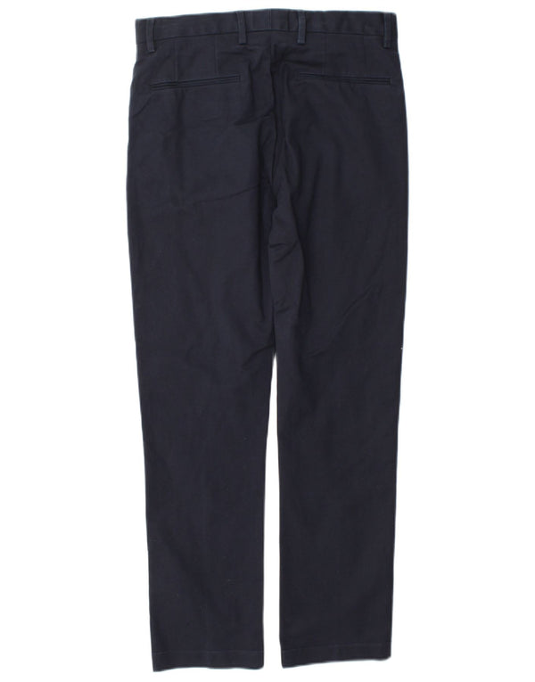 Reiss Womens Slim Chino Trousers W28 L28 Navy Blue Cotton