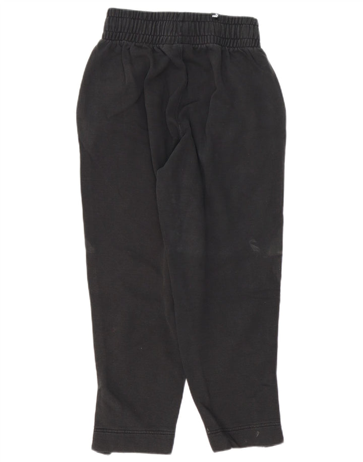 PUMA Womens Tracksuit Trousers Joggers UK 4 XS  Black Cotton