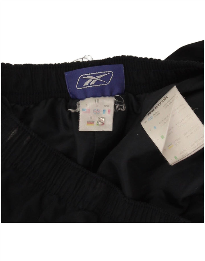 Reebok Womens Tracksuit Trousers UK 10 Small Navy Blue Polyester