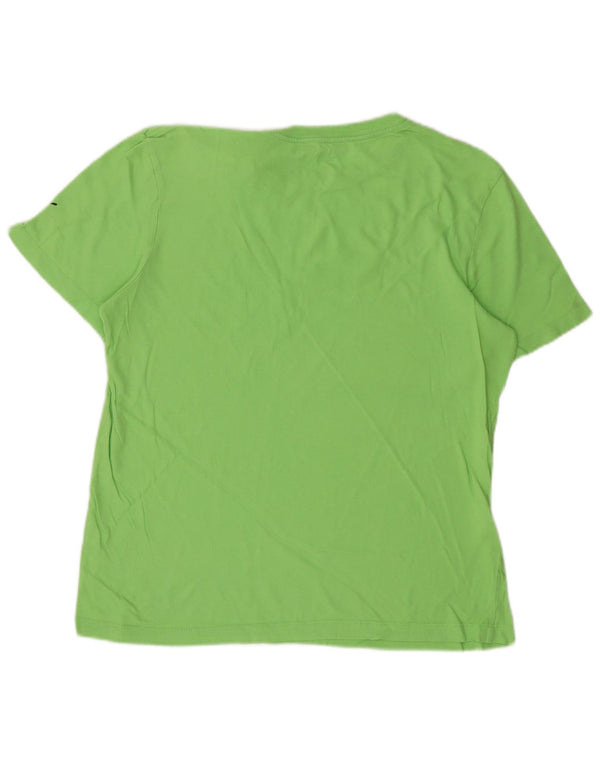 PUMA Womens Graphic T-Shirt Top UK 14 Medium Green