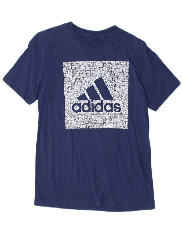 Adidas Boys Graphic T-Shirt Top 11-12 Years Navy Blue