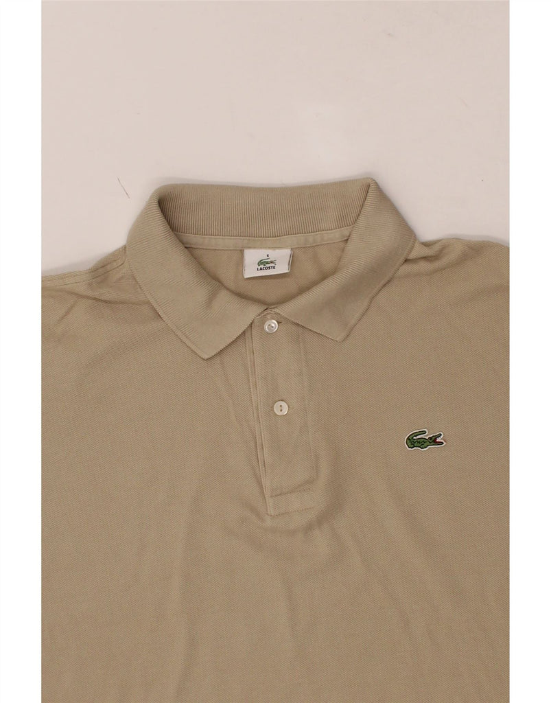 LACOSTE Mens Polo Shirt Size 6 XL Beige Vintage Lacoste and Second-Hand Lacoste from Messina Hembry 