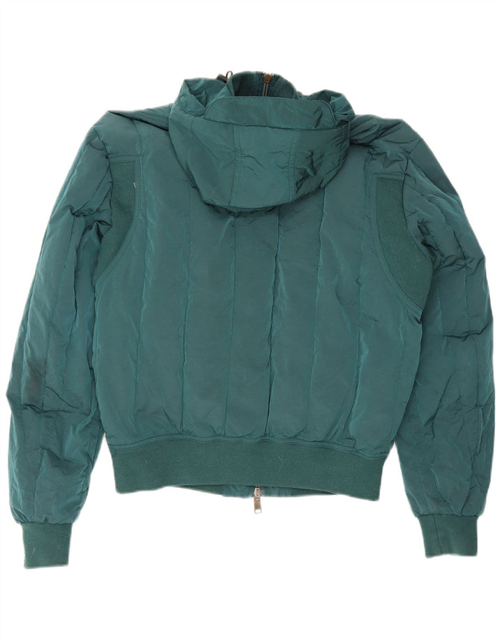 Armani Exchange Womens Hooded Oversized Padded Jacket UK 10 Small Green