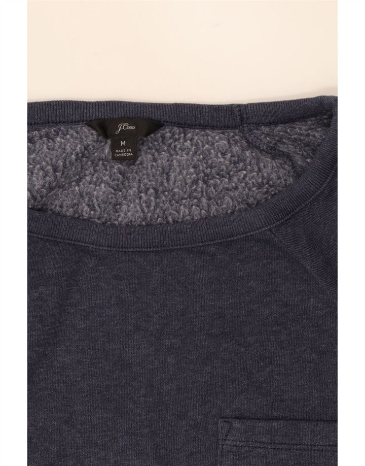 J. CREW Womens Sweatshirt Jumper UK 14 Medium Navy Blue Cotton Vintage J. Crew and Second-Hand J. Crew from Messina Hembry 