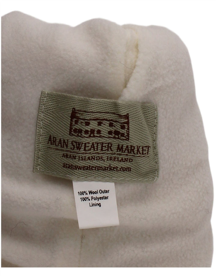 Aran Sweater Market Womens Knit Bobble Hat Large Off White Wool