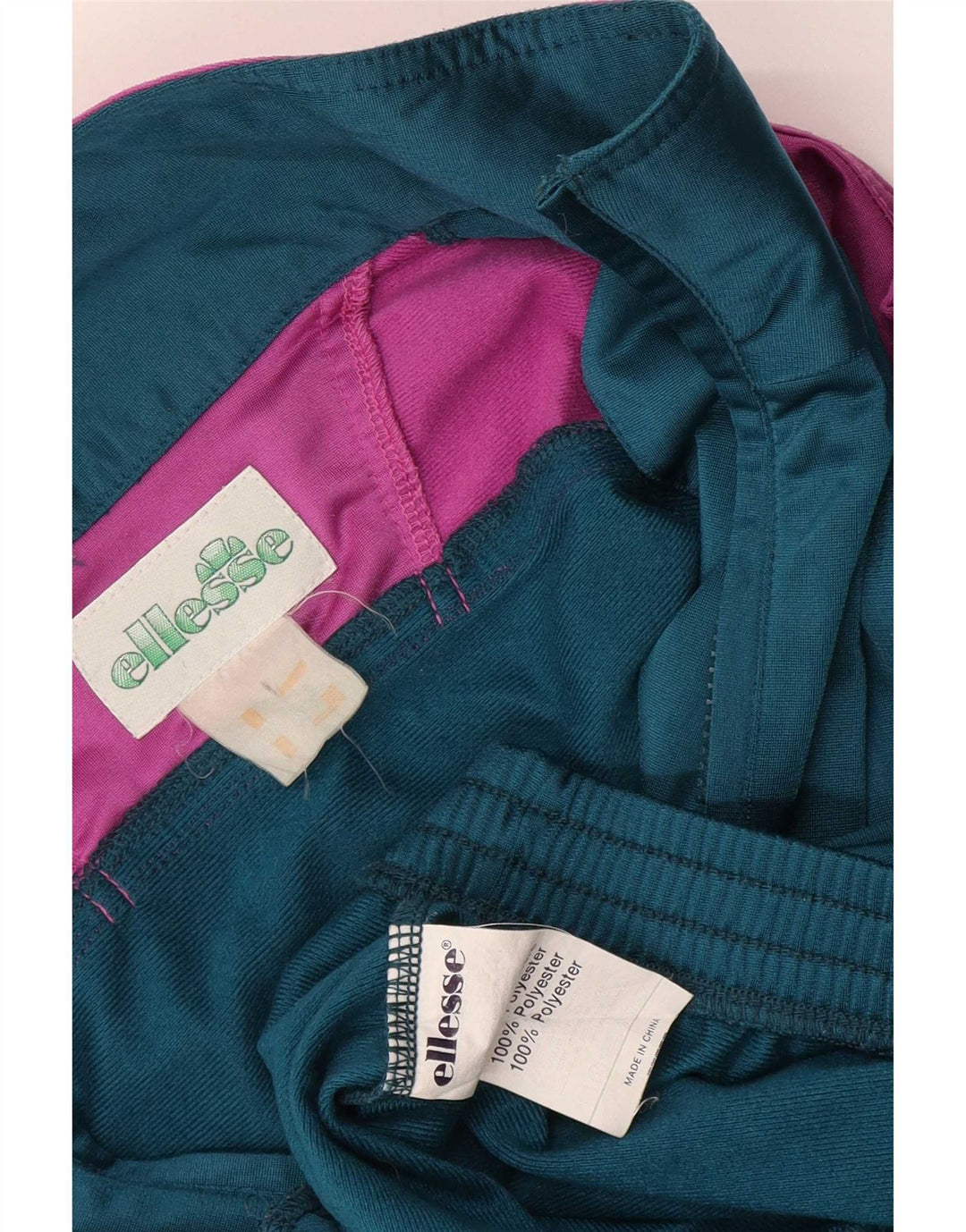 Ellesse Mens Tracksuit Top Jacket Large Blue Colourblock Polyester