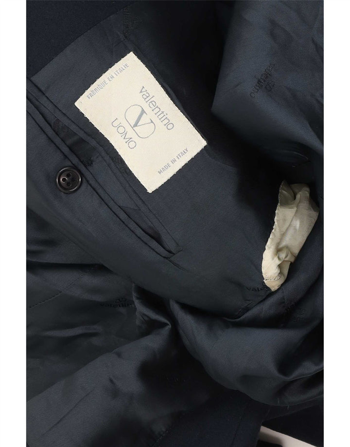 Valentino Mens 2 Button Blazer Jacket UK 40 Large Navy Blue