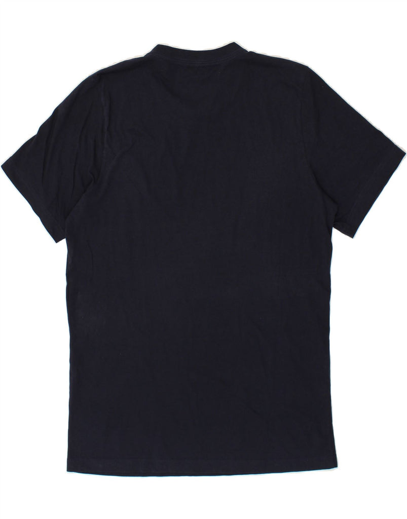 ADIDAS Mens Graphic T-Shirt Top Medium Navy Blue Cotton Vintage Adidas and Second-Hand Adidas from Messina Hembry 
