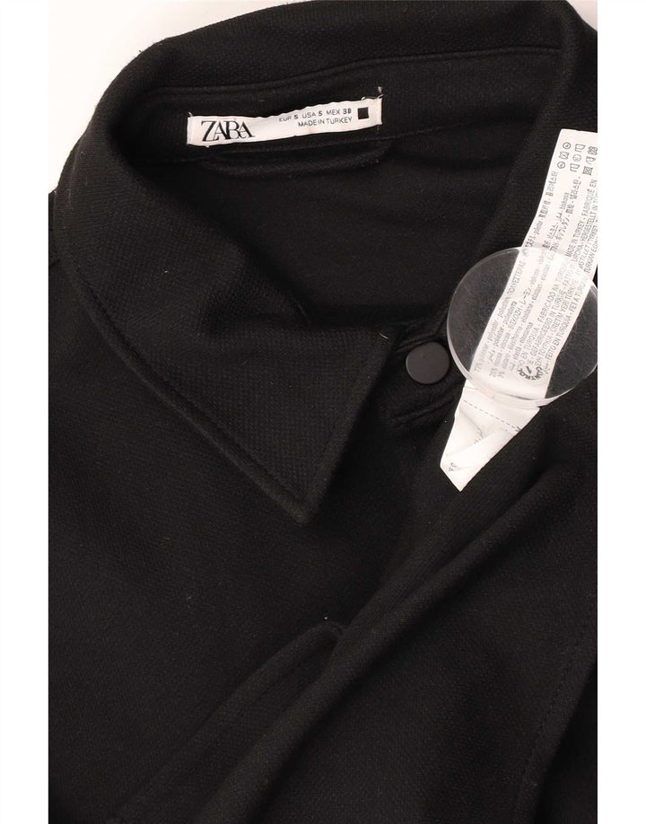 Zara Mens Shirt Small Black Polyester