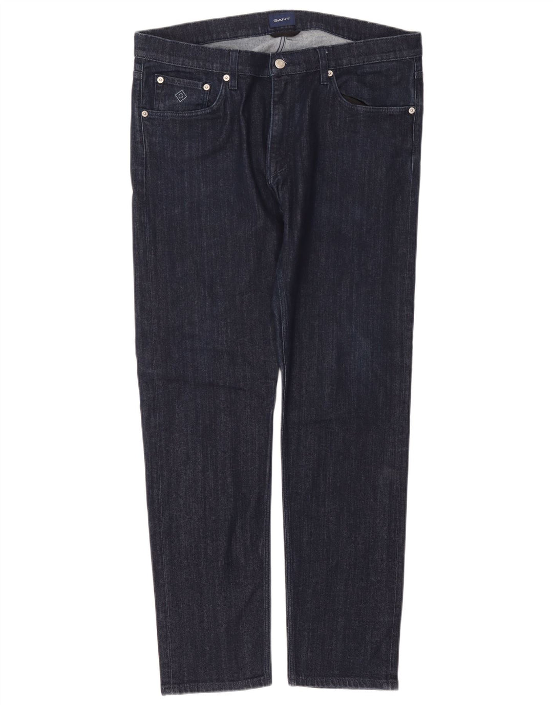 Gant Mens Slim Jeans W36 L32 Navy Blue Cotton