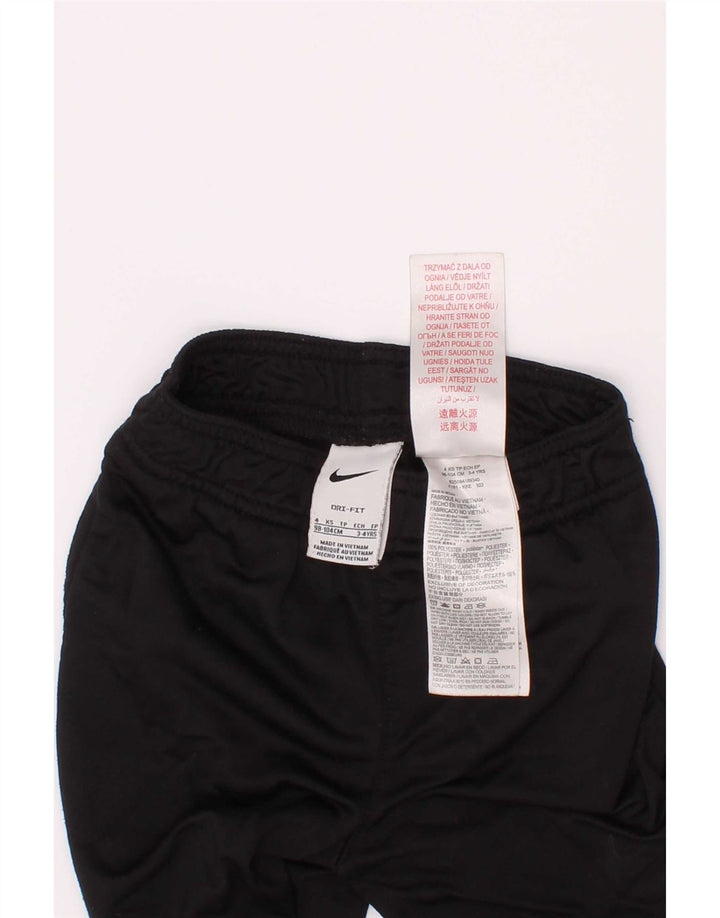 Nike Boys Dri Fit Tracksuit Trousers 3-4 Years XS Black Polyester