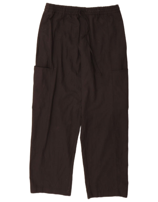 Zara Mens Cargo Tracksuit Trousers Medium Black Polyester