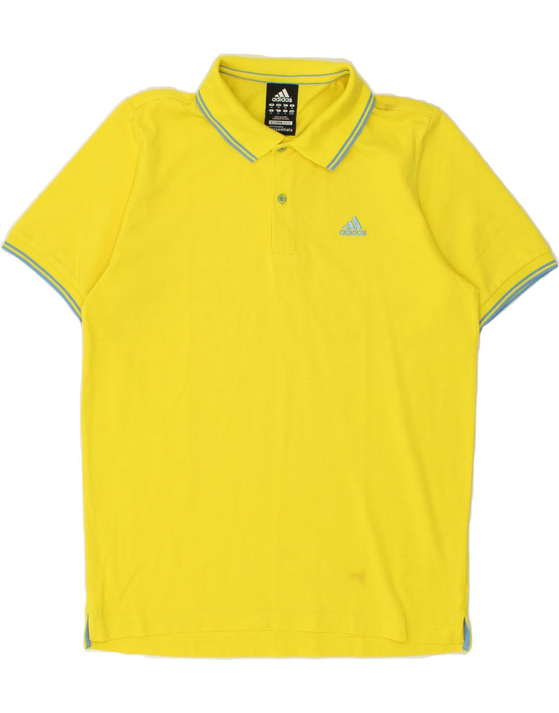 ADIDAS Mens Clima 365 Polo Shirt Medium Yellow | Vintage Adidas | Thrift | Second-Hand Adidas | Used Clothing | Messina Hembry 