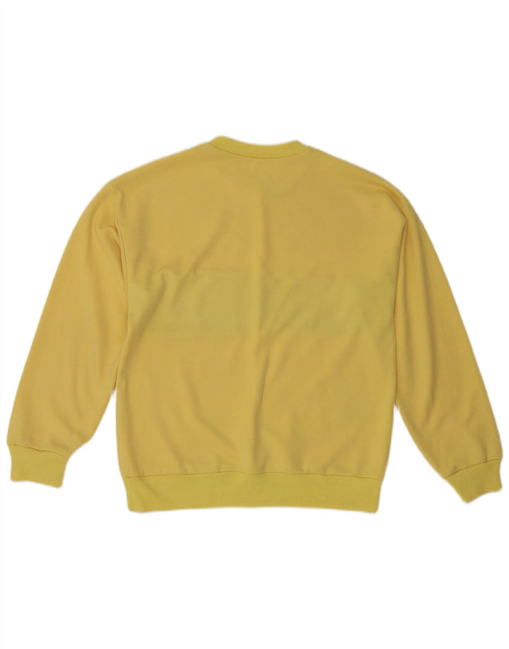 Vintage Mens Sweatshirt Jumper Small Yellow Colourblock