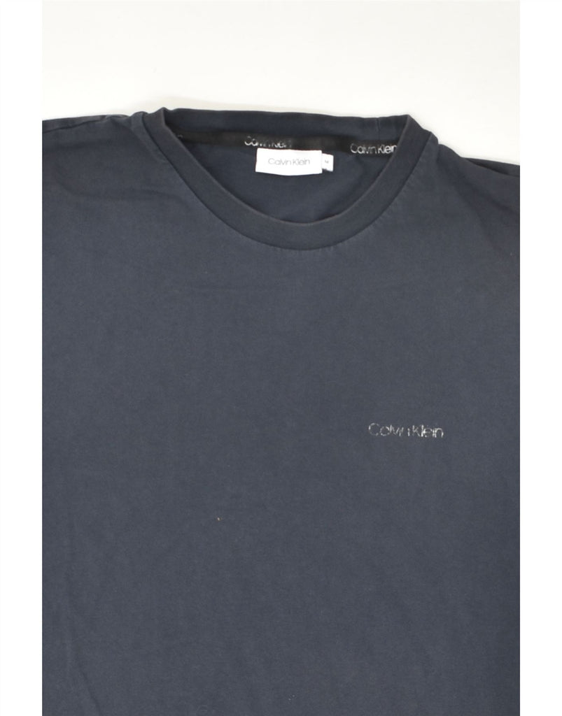 CALVIN KLEIN Mens T-Shirt Top Medium Navy Blue | Vintage Calvin Klein | Thrift | Second-Hand Calvin Klein | Used Clothing | Messina Hembry 