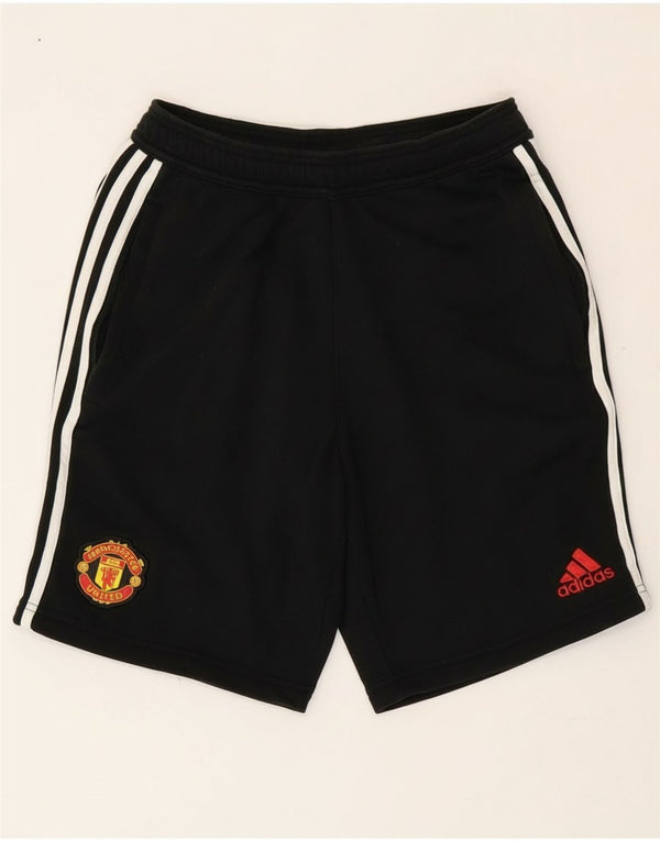 Adidas Mens Manchester United Sport Shorts Small  Black Cotton