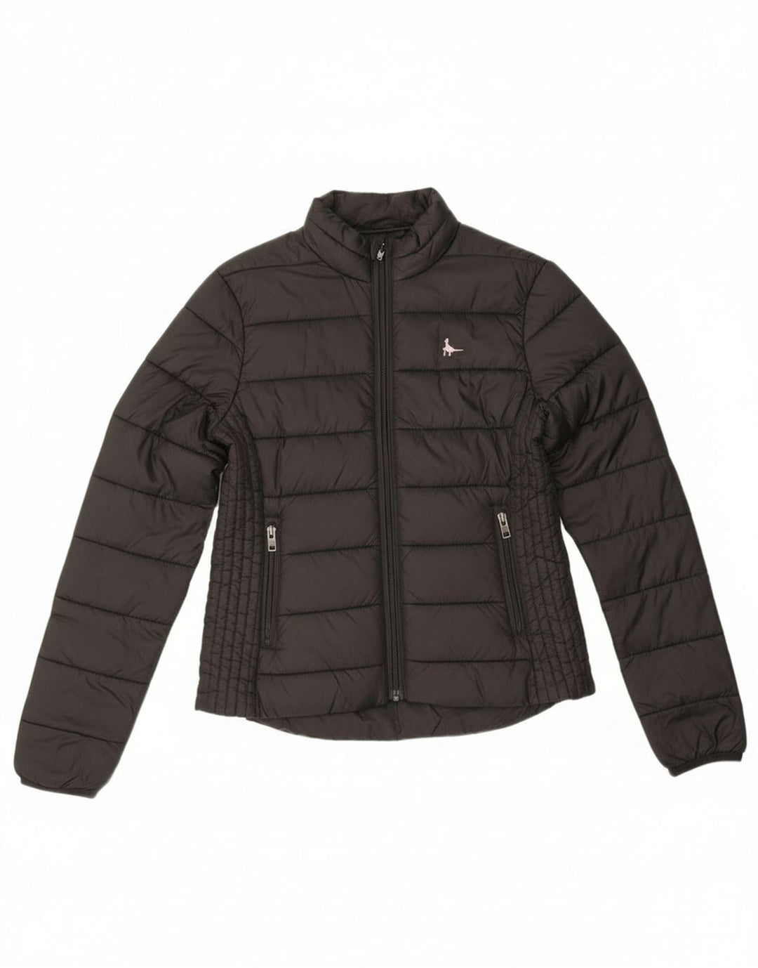 Jack Wills Womens Padded Jacket UK 8 Small Black Polyamide